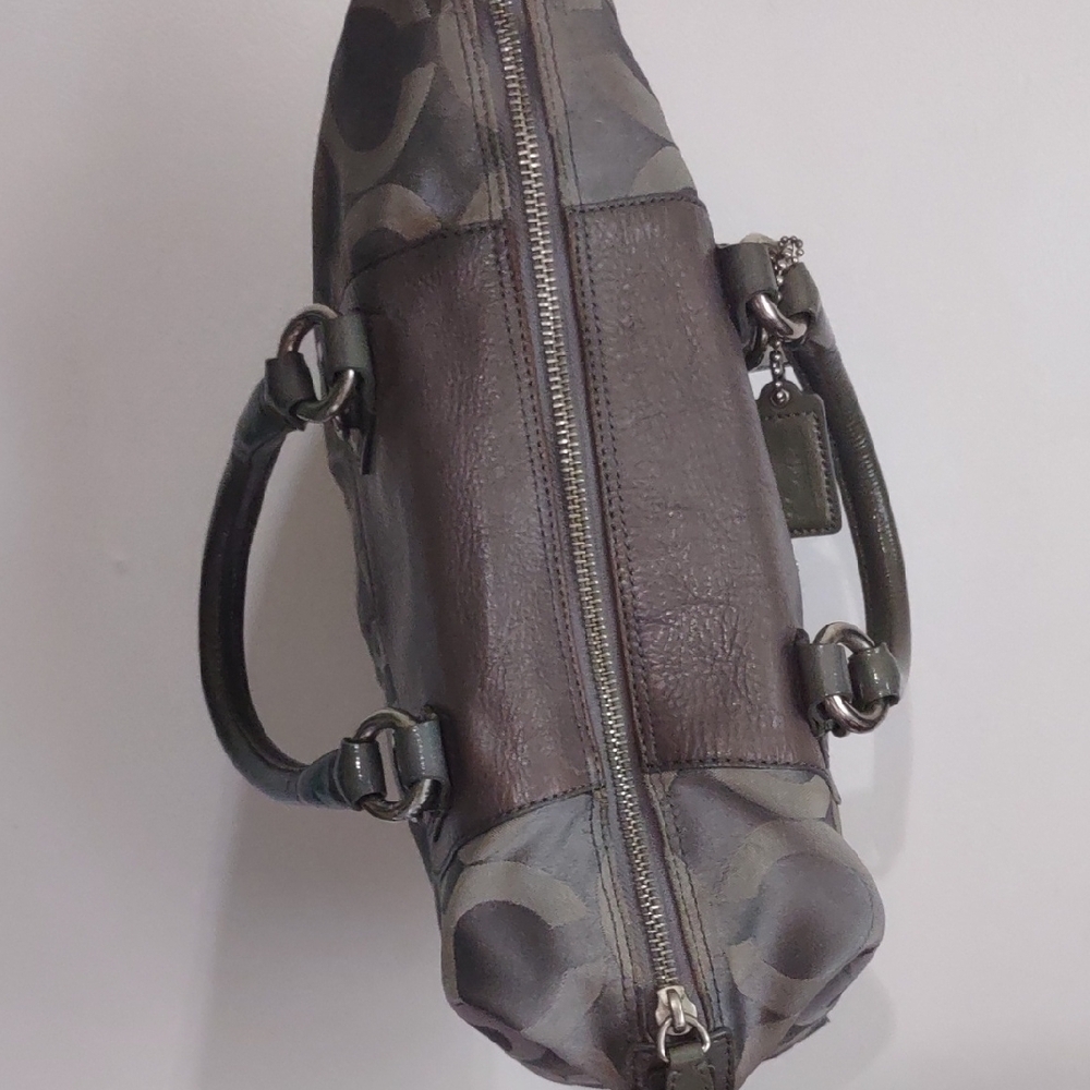 Coach Gray and Black Satchel - Picture 14 of 16